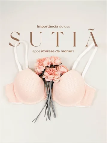 Publicação do Instagram da Dra. Liva sobre o uso de sutiã após prótese de mama