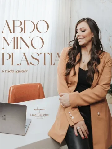 Publicação do Instagram da Dra. Liva sobre abdominoplastia