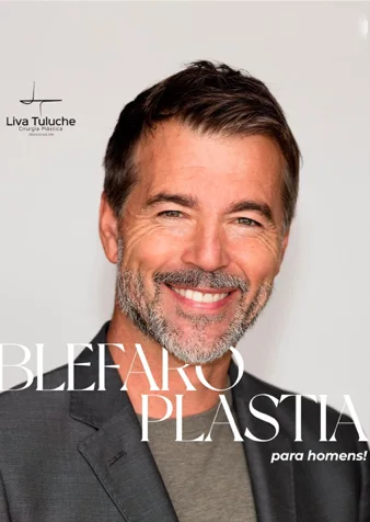 Publicação do Instagram da Dra. Liva sobre blefaroplastia para homens